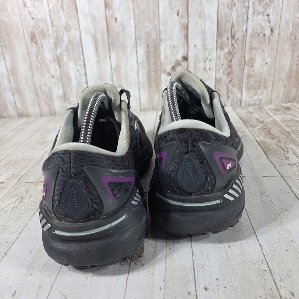 Brooks Adrenaline GTS 23 Womens Running Shoes Black Purple 1203811B072 Size 10 - Picture 5 of 8